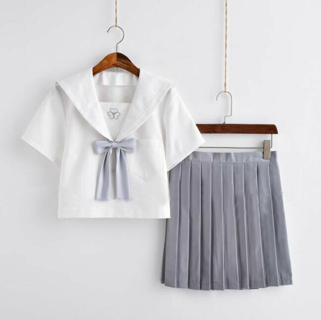 送料無料！長袖/中袖　短袖　上下セット セーラー服 JK系フリルスカート　パーティグッズ 制服 学生　ユニフォーム　卒業式 入学式　コスチューム　スカート