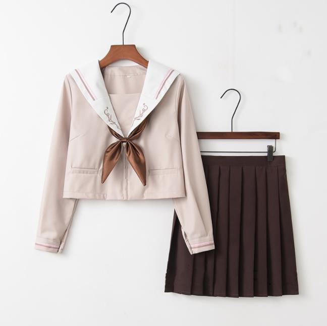 送料無料!長袖/中袖 短袖 上下セット セーラー服 JK系フリルスカート パーティグッズ 制服 学生 ユニフォーム 卒業式 入学式 コスチューム スカート