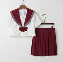 送料無料!長袖/中袖 短袖 上下セット セーラー服 JK系フリルスカート パーティグッズ 制服 学生 ユニフォーム 卒業式 入学式 コスチューム スカート