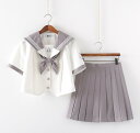 新入荷/短袖 上下セット セーラー服 JK系フリルスカート パーティグッズ 制服 学生 ユニフォーム 卒業式 入学式 コスチューム スカート