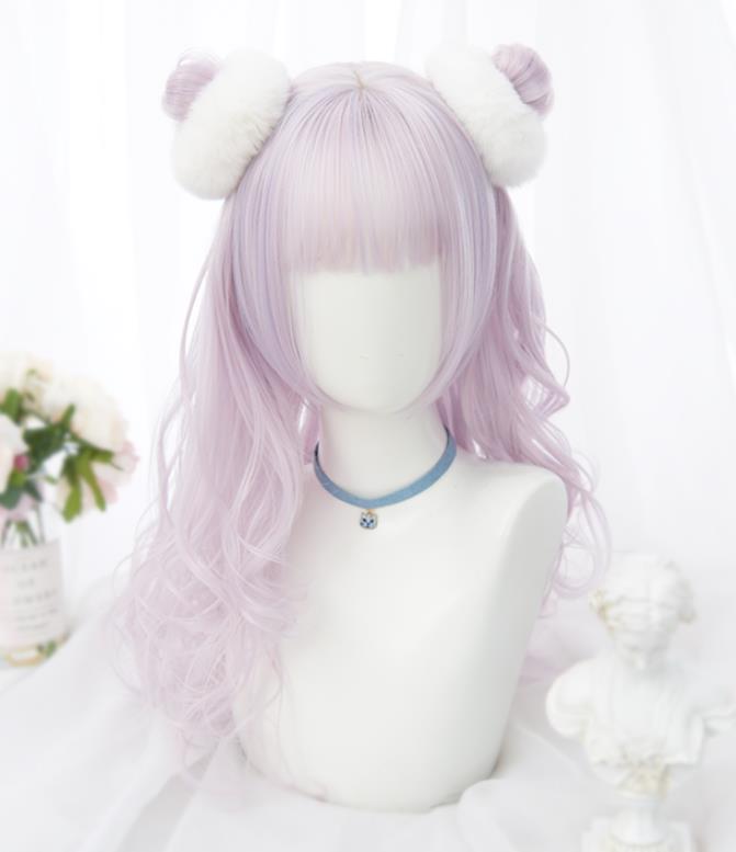 長57CM/変装 Lolita系 ウィッグ ロリータ 原宿風 かつら 前髪 レディース コスプレウィッグ 耐熱ウィッグ コスチューム 仮装 大人用