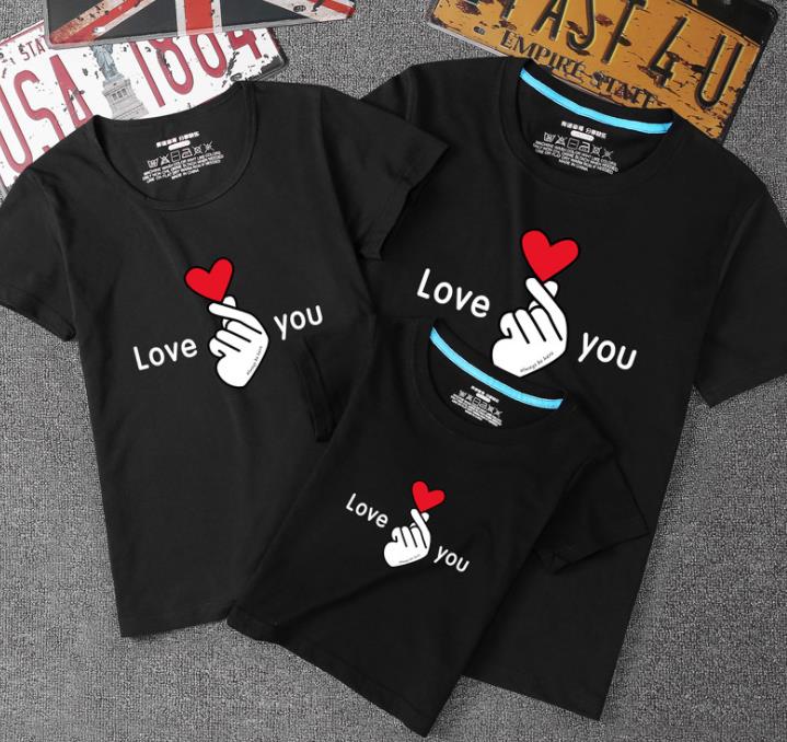 親子ペア　親子お揃い　カップル　中袖　Tシャツ　ユニセックス　おそろい親子服　プレゼント　親子　..