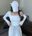 Tシャツ 長袖 タートルネック セーター レディースファッション タートル 胸開きタート セクシー ベアトップ 韓国風 胸元 解禁シャツ オフショルダー(4)