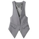 送料無料/レディース スーツ ベスト ビジネススーツ OL オフィス トップス 事務服 ビジネス 洗える 通勤オフィス 入学式に七五三 ボダン