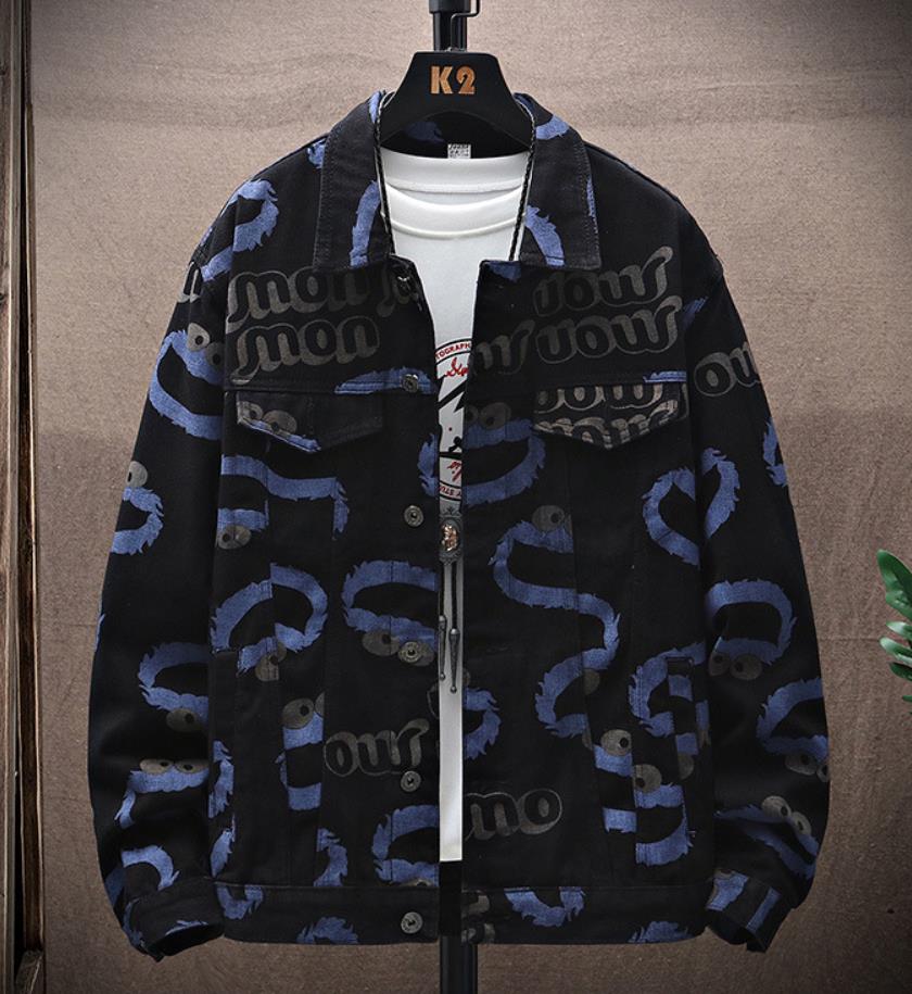 Rakuten - M/L/XL/2XL/3XL/4XL/ 新デザイン/デニム ジャケット メンズ 無地 お兄系 ファッション 欧米風 長袖 コート ユニフォーム トップス メンズウェア ジャケット 春秋 ヒグ　クラッシュ　ダメージ　加工 大きいサイズ ライトジャケット