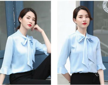 長袖 ワイシャツ シャツ ブラウス ビジネス レディース シャツ 制服 フォーマル オフィス ワイシャツ トップス スーツ リクルート 就活 OL 事務服 大きサイズ