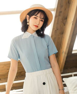 3color 中袖 通勤オフィス ワイシャツ シャツ ブラウス ビジネス レディース シャツ 制服 フォーマル オフィス ワイシャツ トップス スーツ リクルート 就活 OL 事務服 大きサイズ