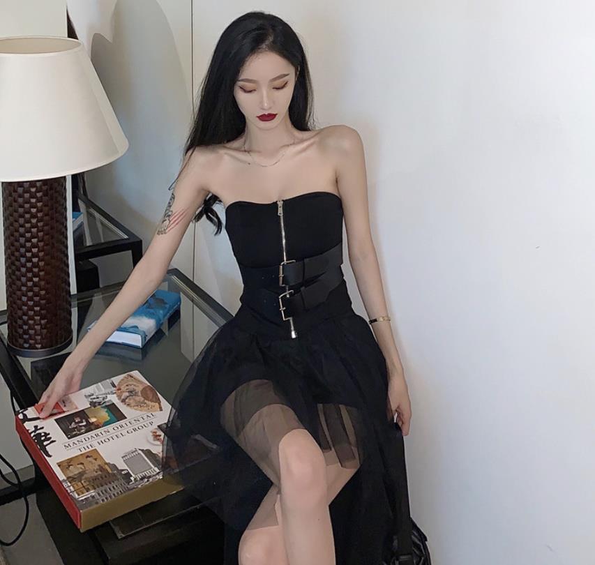 セット/デニムパンツ ホットパンツ ダンス衣装　デニム レディース　ショートパンツ ハイウエスト DANCE ダンス衣装　派手 パンク ヒップホップ　ショートパンツ ショーパンツ スカート(4)