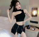 セット/デニムパンツ ホットパンツ ダンス衣装 デニム レディース ショートパンツ ハイウエスト DANCE ダンス衣装 派手 パンク ヒップホップ ショートパ...