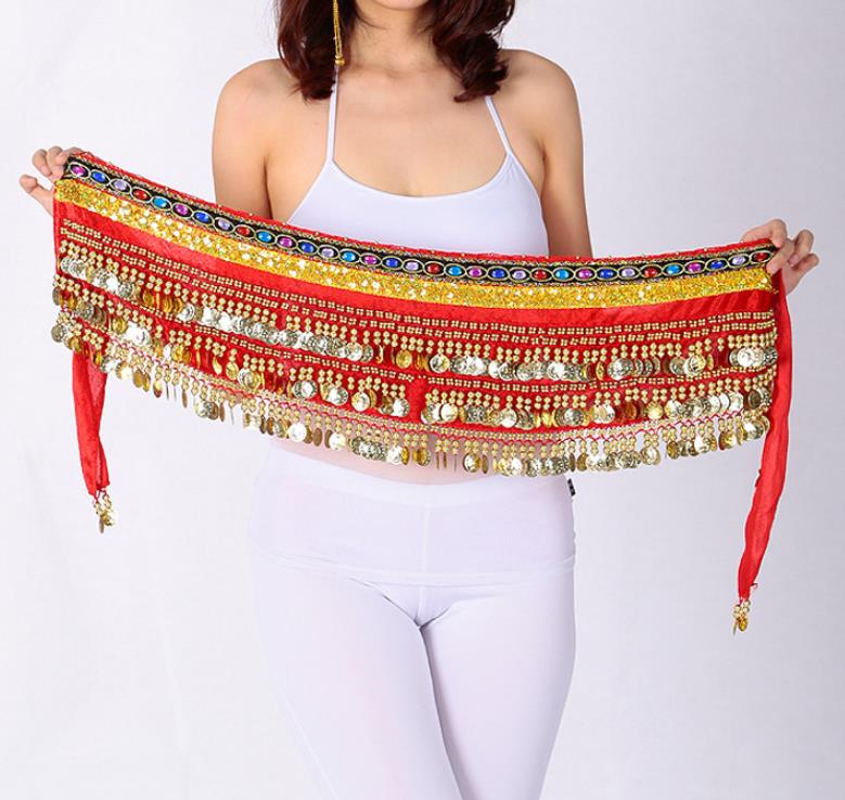 送料無料 ベリーダンス 衣装 腰巻き 舞台風 演出 衣装 ベリーダンス ヒップスカーフ ベリー コインスカーフ ヒップスカート アラビア衣装 ダンス衣装 スパン...