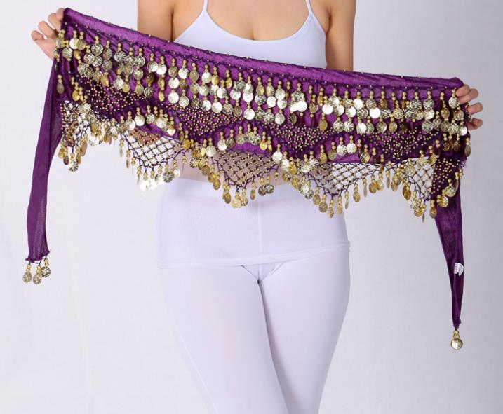 送料無料 ベリーダンス 衣装 腰巻き 舞台風 演出 衣装 ベリーダンス ヒップスカーフ ベリー コインスカーフ ヒップスカート アラビア衣装 ダンス衣装 スパン...