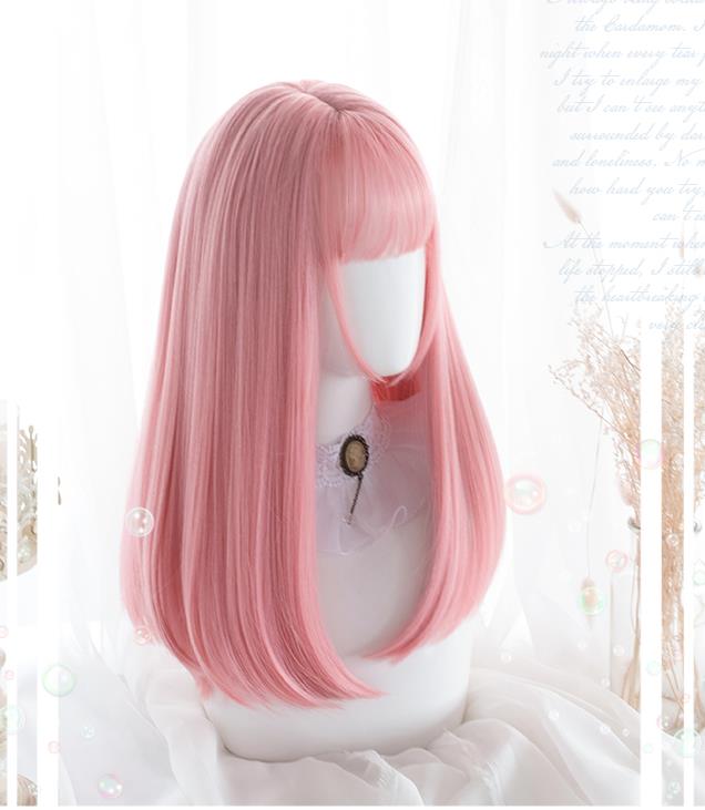 Tokiwa33の長47CM/変装　Lolita系　ウィッグ ロリータ 原宿風 かつら 前髪 レディース コスプレウィッグ 耐熱ウィッグ コスチューム 仮装 大人用｜アングル3