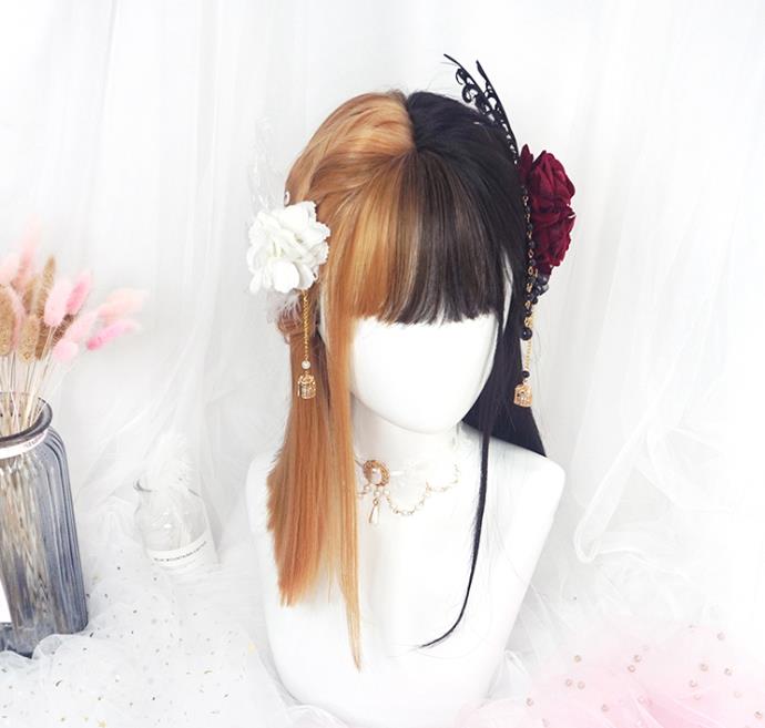 樂天商城 - 長38cm/変装　Lolita系　ウィッグ ロリータ 原宿風 かつら 前髪 レディース コスプレウィッグ 耐熱ウィッグ コスチューム 仮装 大人用