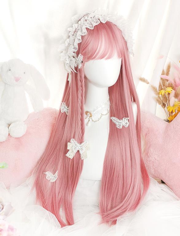 長73cm/変装 Lolita系 ウィッグ ロリータ 原宿風 かつら 前髪 レディース コスプレウィッグ 耐熱ウィッグ コスチューム 仮装 大人用