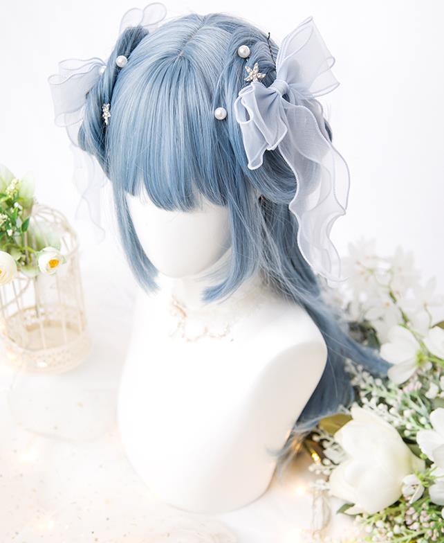長49cm/変装 Lolita系 ウィッグ ロリータ 原宿風 かつら 前髪 レディース コスプレウィッグ 耐熱ウィッグ コスチューム 仮装 大人用