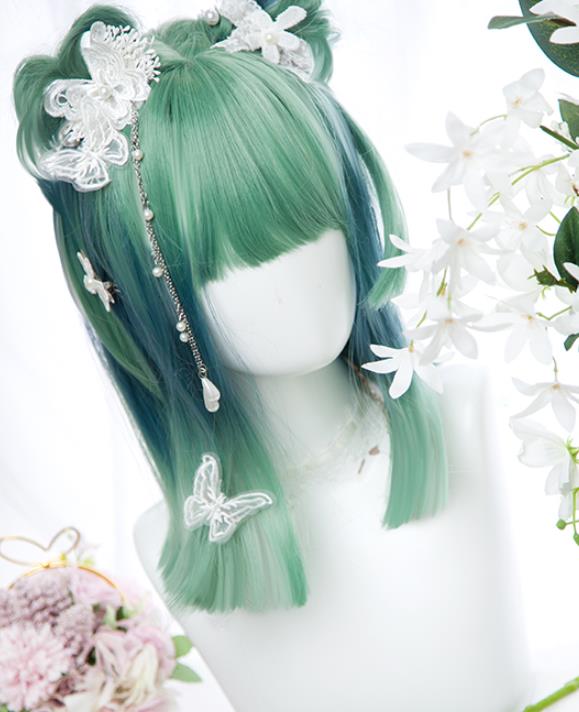 長42cm/変装 Lolita系 ウィッグ ロリータ 原宿風 かつら 前髪 レディース コスプレウィッグ 耐熱ウィッグ コスチューム 仮装 大人用