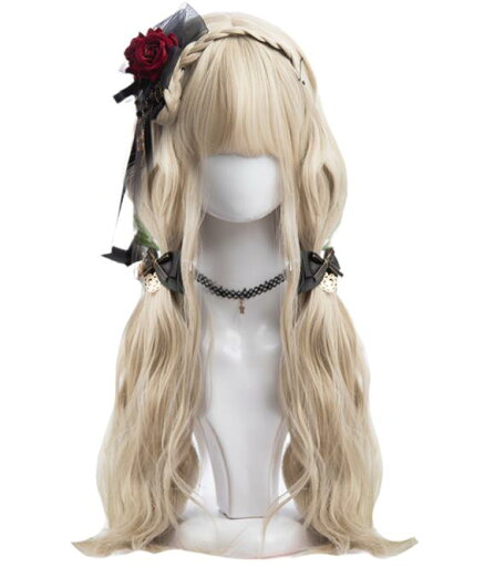 長58cm/変装 Lolita系 ウィッグ ロリータ 原宿風 かつら 前髪 レディース コスプレウィッグ 耐熱ウィッグ コスチューム 仮装 大人用 長58cm/変装 Lolita系 ウィッグ ロリータ 原宿風 かつら 前髪 レディース コスプレウィッグ 耐熱ウィッグ コスチューム 仮装 大人用