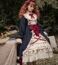 2022夏/新発/数量限定/Lolita系 紺色/ワンピース jsk 日常 写真 舞台 変装/ロリータ トップス 萌え レディース ゴスロリ ロリータファッション 変装 トップス 吊りスカート ワンピース 花嫁洋服(4)