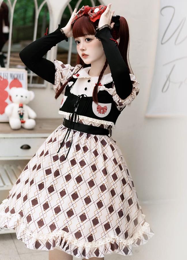 Rakuten - /新発/数量限定/Lolita系 /ワンピース　jsk　OP　日常　写真　舞台　変装/ロリータ トップス 萌え レディース ゴスロリ ロリータファッション　変装　トップス 吊りスカート ワンピース　花嫁洋服 ウエディングドレス　人形ドレス ハロウィン