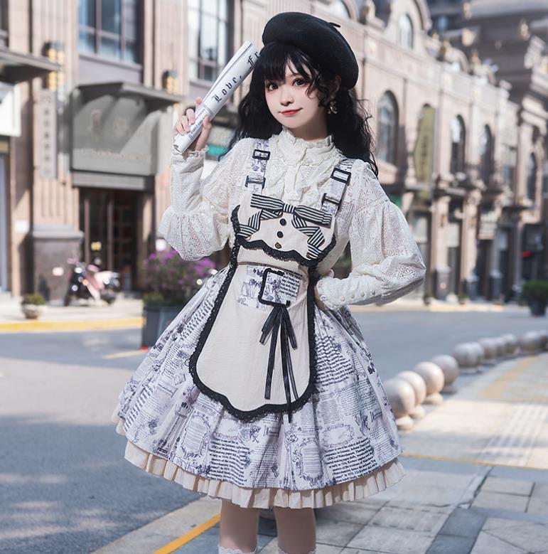 樂天商城 - /新発/数量限定/Lolita系 /ワンピース　jsk　OP　日常　写真　舞台　変装/ロリータ トップス 萌え レディース ゴスロリ ロリータファッション　変装　トップス 吊りスカート ワンピース　花嫁洋服 ウエディングドレス　人形ドレス ハロウィン