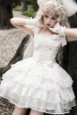 新発/数量限定/Lolita系//opワンピース jsk 日常 写真 舞台 変装/ロリータ トップス 萌え レディース ゴスロリ ロリータファッション 変装 トップス 吊りスカート花嫁洋服 ティアードスカート チャイナドレス