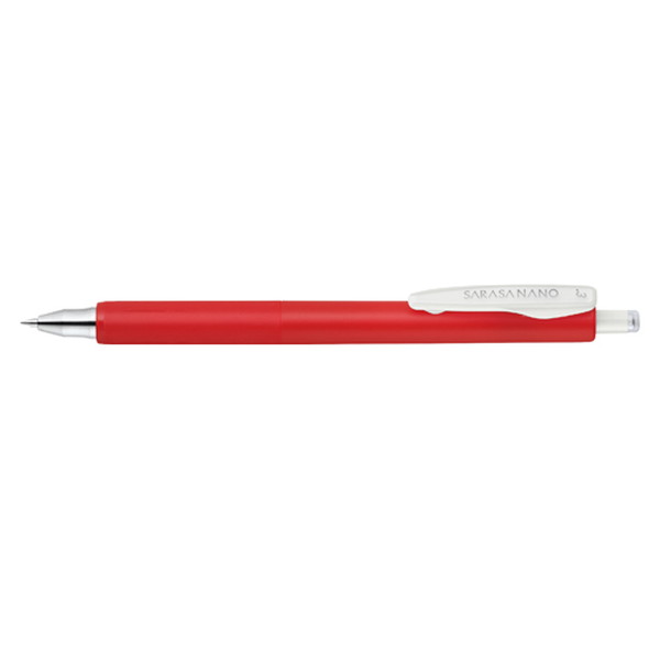 ゼブラ　ゲル(ジェル)インクボールペン　サラサナノ　0.3　赤　JJH72-R
