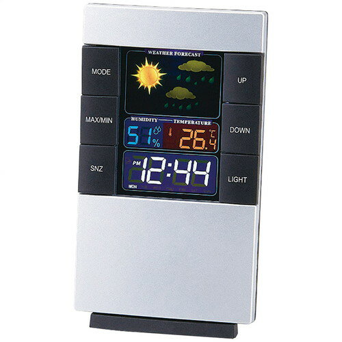 【ギフト包装・のし紙無料】アイトック カラーウェザーインフォクロック(音・振動センサー付) 6168-23(B6)