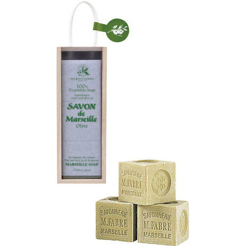 【送料無料・包装無料・のし無料】サボンドマルセイユ 木箱ギフト オリーブ(B5)