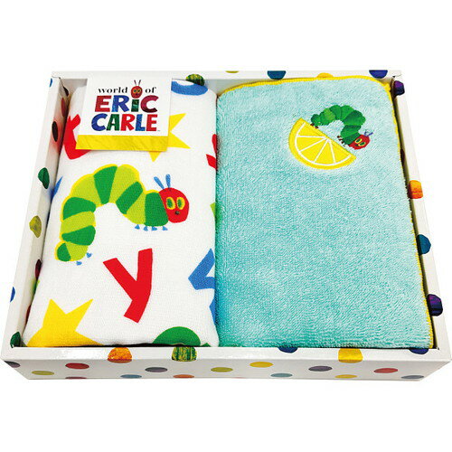 【ギフト包装・のし紙無料】はらぺこあおむし ウォッシュ・ループ付きウォッシュタオルセット HP1007(A4)