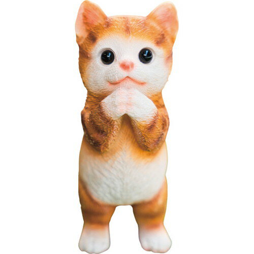 【ギフト包装・のし紙無料】アニマルガーデンオーナメント 茶トラ おねがい EF-HO15B(A5)