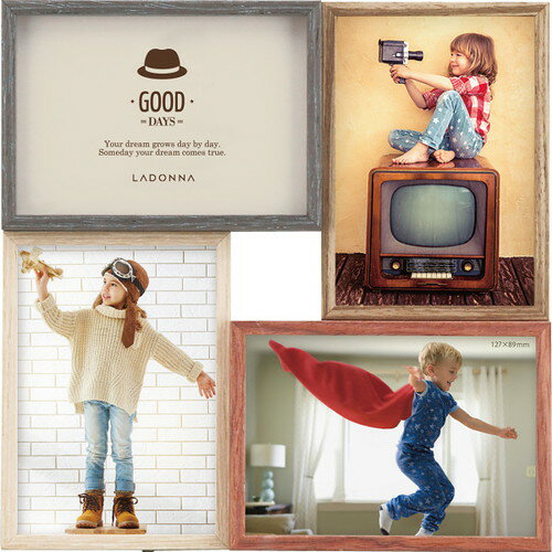 【ギフト包装・のし紙無料】インテリアフレーム 4窓 DF83-40(B5)