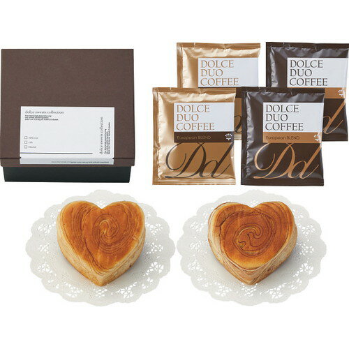 【ギフト包装・のし紙無料】ハートデニッシュ&カフェセット HD2-10A(A5)