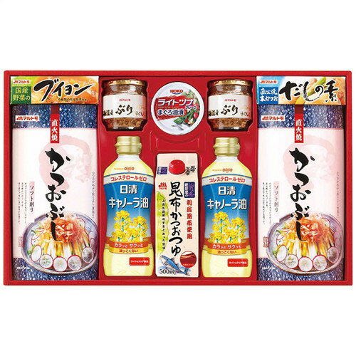 【お歳暮・送料無料】マルトモ かつお節・調味料ギフト CR-50A(B4)