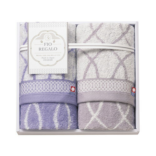 【ギフト包装・のし紙無料】FIOREGALO 今治産フェイスタオル2P IFR-253(A4)