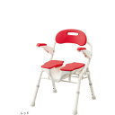 アロン化成 折りたたみシャワーベンチ HPフィットレッド 536-070 4970210858189 入浴用品 清拭用品