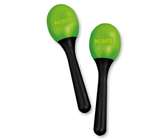 プラスチックマラカス（小）緑　2本入り　4939334532160