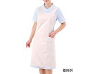 エプロン (男女兼用/ポケット内ペン差し付き) ピンク/M 75-513 4560315453541