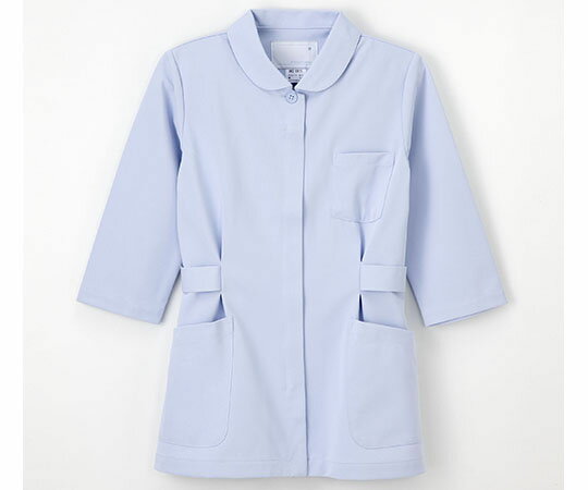 伸縮性に優れたナースウェアHO1911七分袖ブルーLL　4545516045702