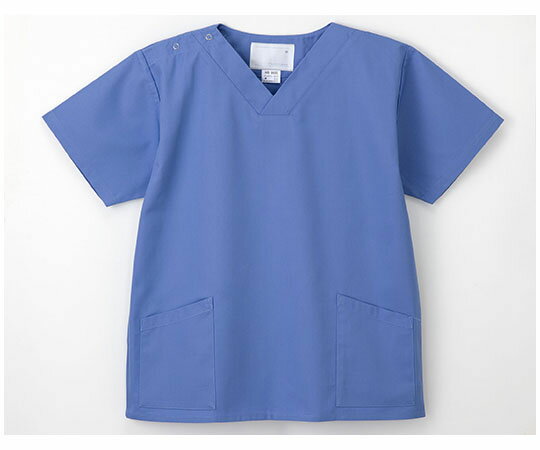 手術衣 （男女兼用上衣） ブルー S　4545516025445