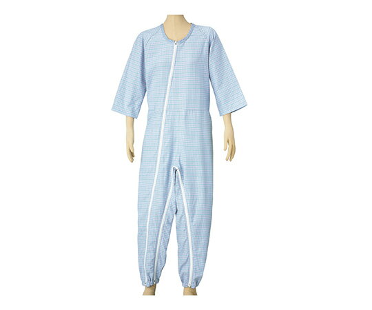 つなぎねまきWファスナー型ブルーM　4964828104646