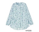 上下別売りパジャマ(婦人用) ワンタッチ上着 サックス M 4580604052668