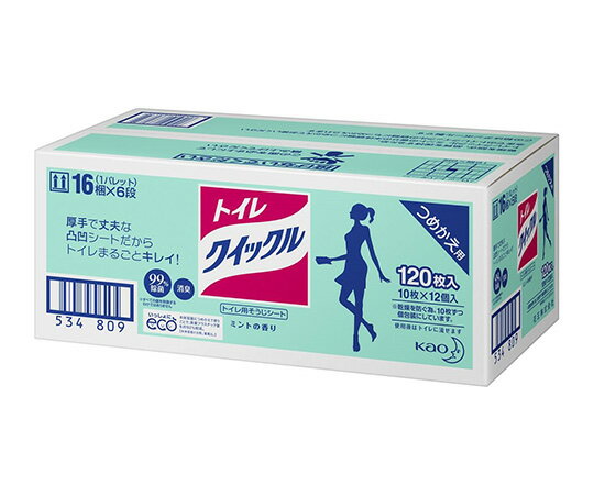 花王 トイレクイックル 1ケース(10枚/袋×12袋入)　4901301760654