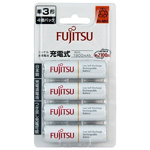 【ポスト投函・送料無料】富士通 FDK 単3形充電池4本 スタンダードタイプ 単3 充電池 HR-3UTC(4B) 日本製