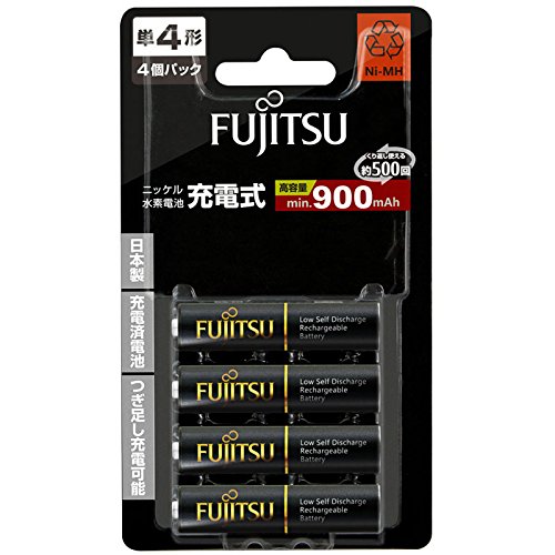 富士通 FDK 単4形充電池4本 高容量タイプ 単4 充電池 HR-4UTHC(4B) 日本製