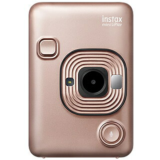 【2000円キャッシュバック対象】富士フィルム　instax mini LiPlay　チェキリプレイ　ブラッシュゴールド 音 チェキ!