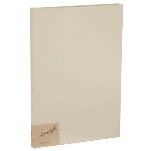 ナカバヤシ シンプラフト／ブック式フリーアルバム／A4／ホワイト ア-SPT-A4B-W