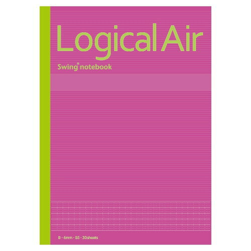 ナカバヤシ ロジカルエアーB罫/30枚/ピンク ノ-B546B-P