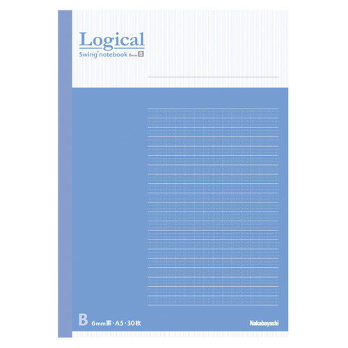 ナカバヤシ FSC−MXロジカルノートA5 B罫30枚ブルー COC-ノ-A501B