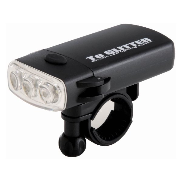 【ポスト投函便 送料無料】スマイルキッズ 防雨スリムサイクルライト ブラック SMILE KIDS AHA-4302 薄型防水自転車ライト 着脱簡単で持ち運びしやすい