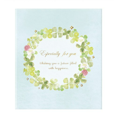 ナカバヤシ Nakabayashi メッセージブック Sサイズ クローバー MBS-101-1